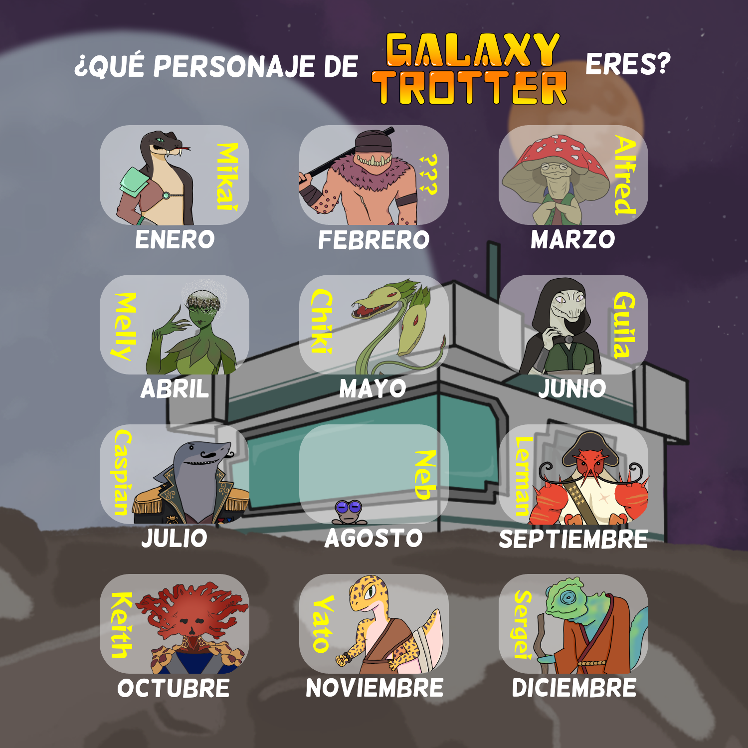 Character calendar